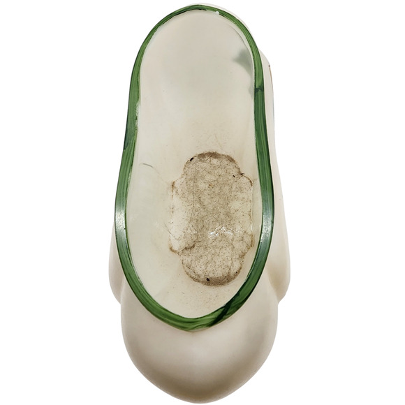 Consolidated Glass Milk Glass Con Cora Vase Magnolia Floral Decorated - Picture 5 of 7